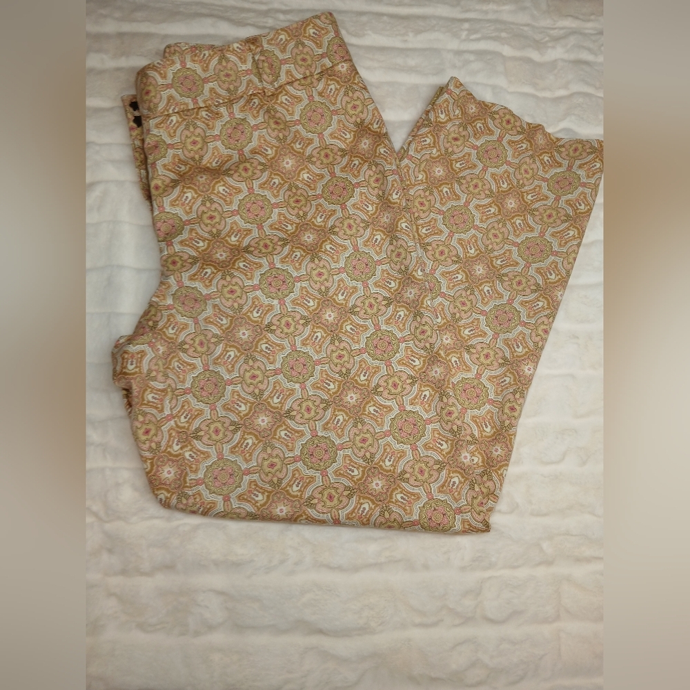 Talbots Signature Women's Pants Size 6 | Paisley Medallion Print | - Picture 2 of 11